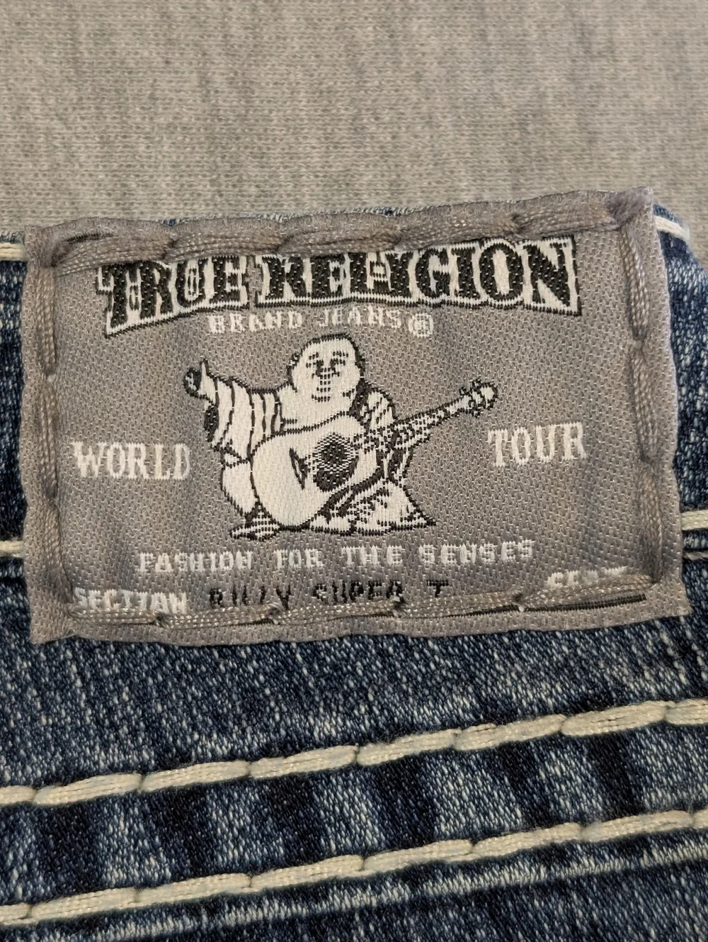 True Religion Billy Super T Jeans Women's 30 Blue Embroidered - Picture 14 of 14